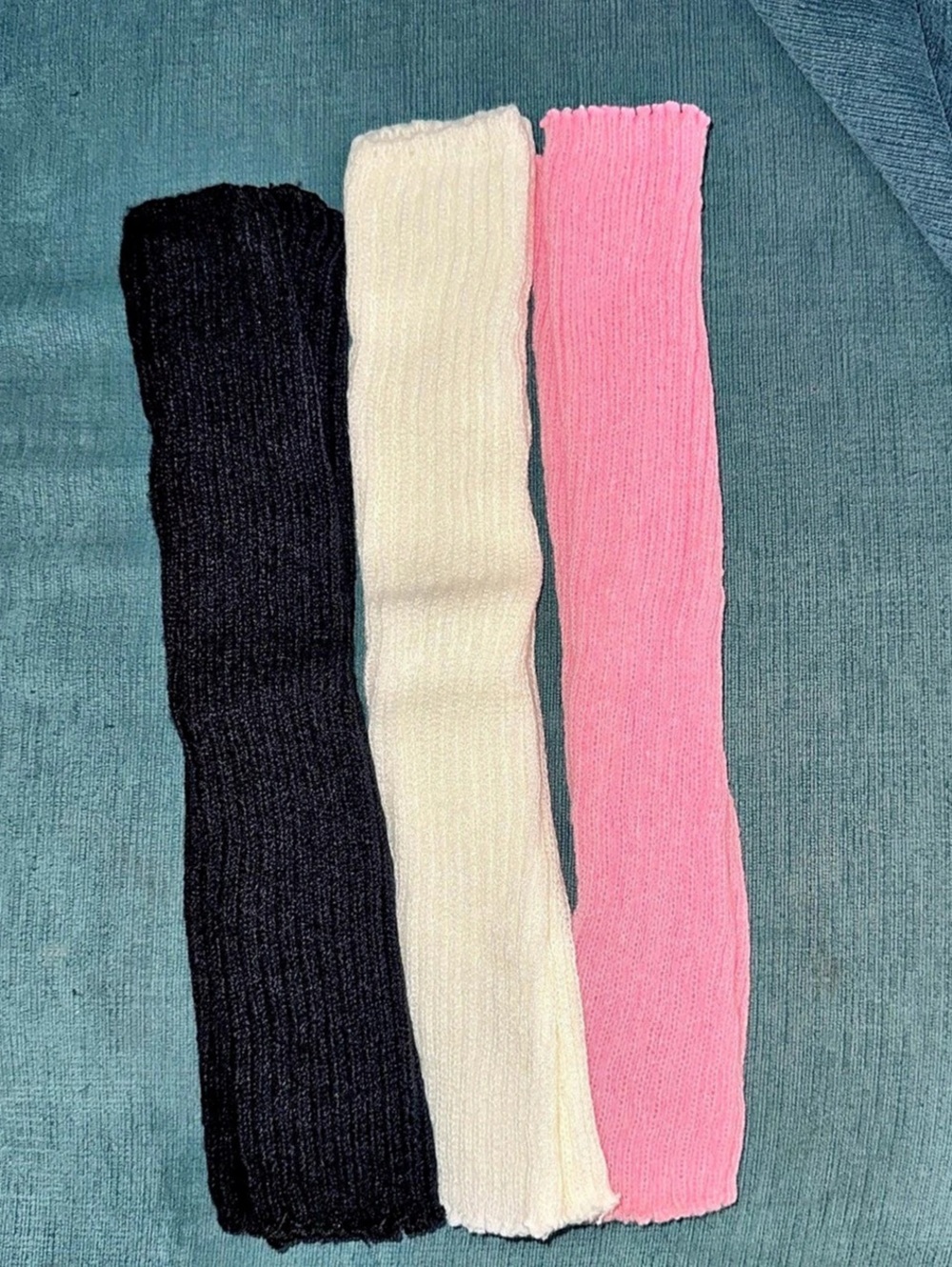 Black Pink Leg Warmers